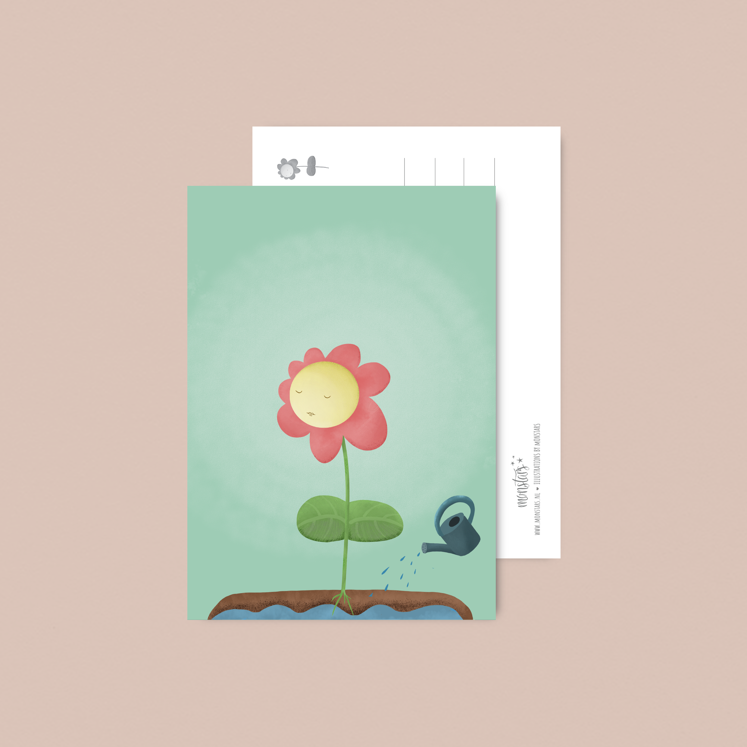 Bloem Wenskaart