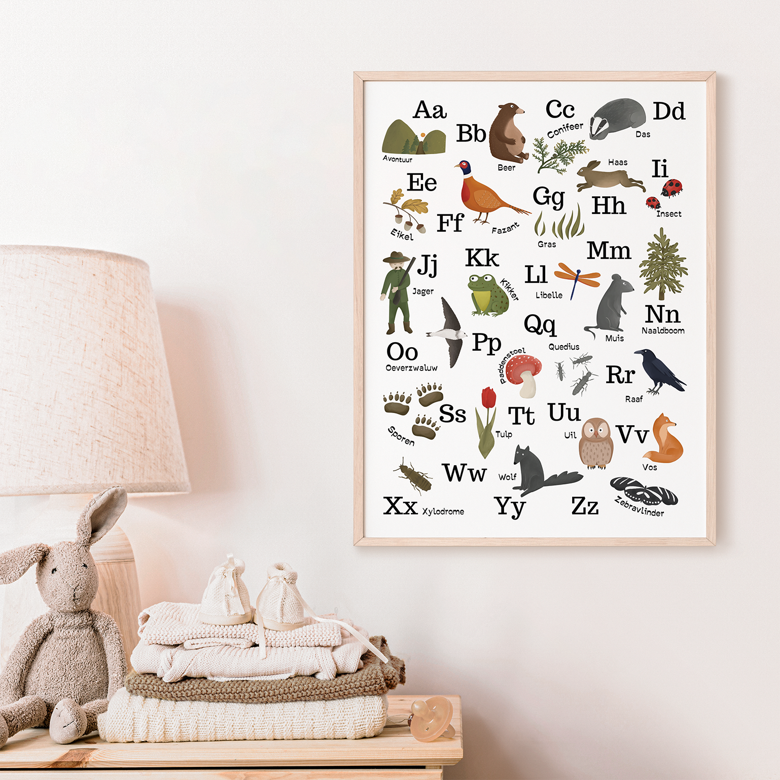 abc bos 2 Bos Alfabet Poster – Leren met de natuur - Afbeelding 3