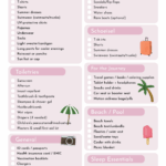 Inpaklijst Zomervakantie met Kinderen