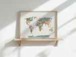 Nederlandstalige Politieke Wereldkaart Poster 60x90cm - Afbeelding 3